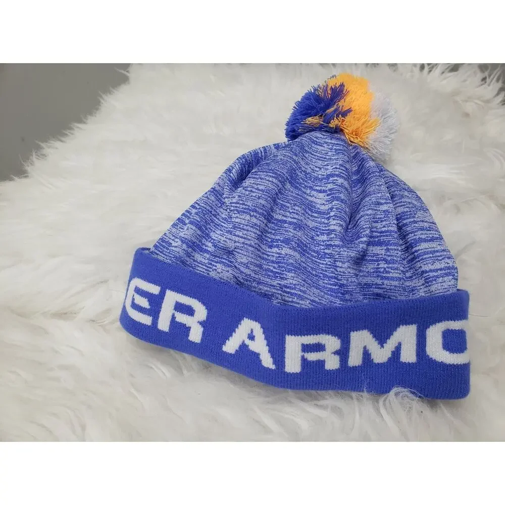 NEW Under Armour Beanie Hat Youth Small Kid Toddler‎ Boys blue winter